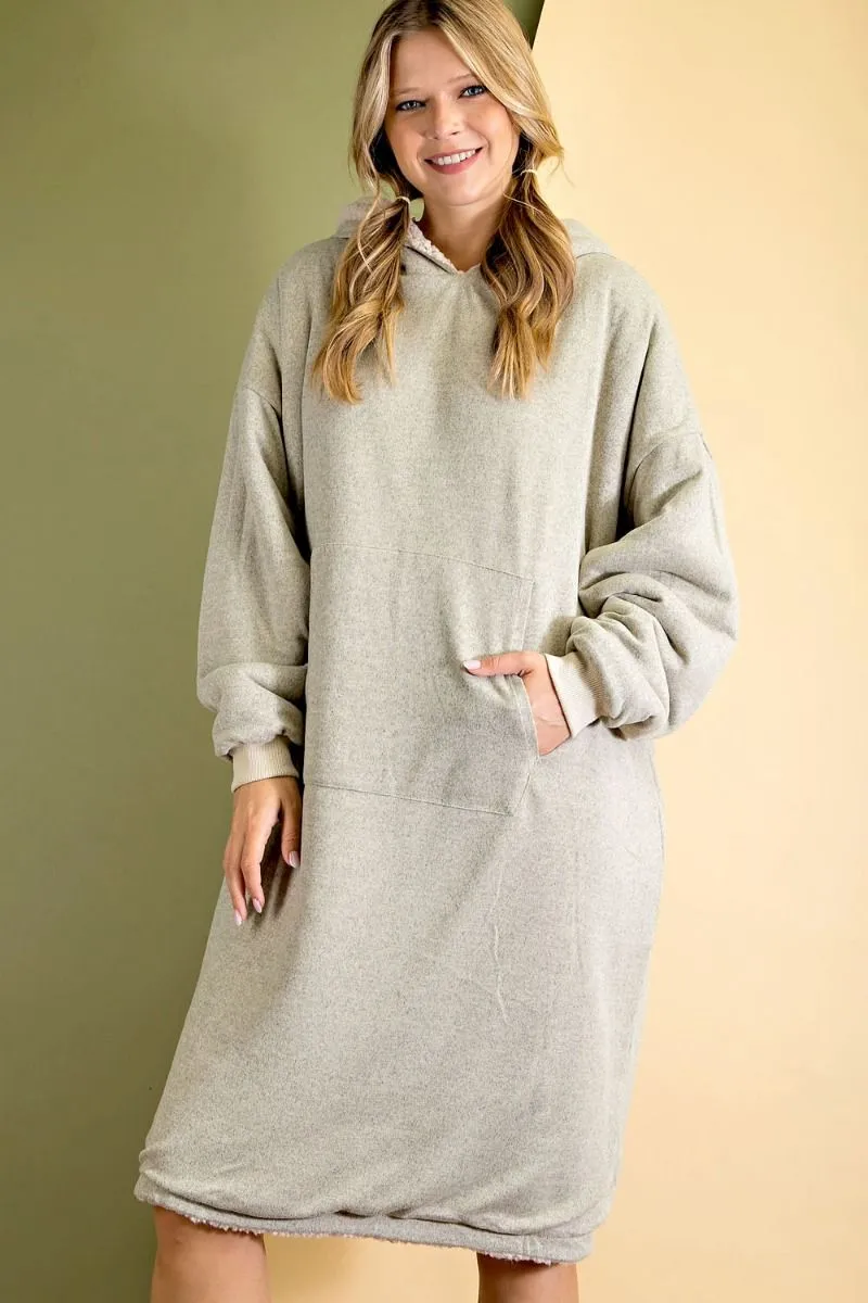 Double-Sided Faux Fur Teddy Dress