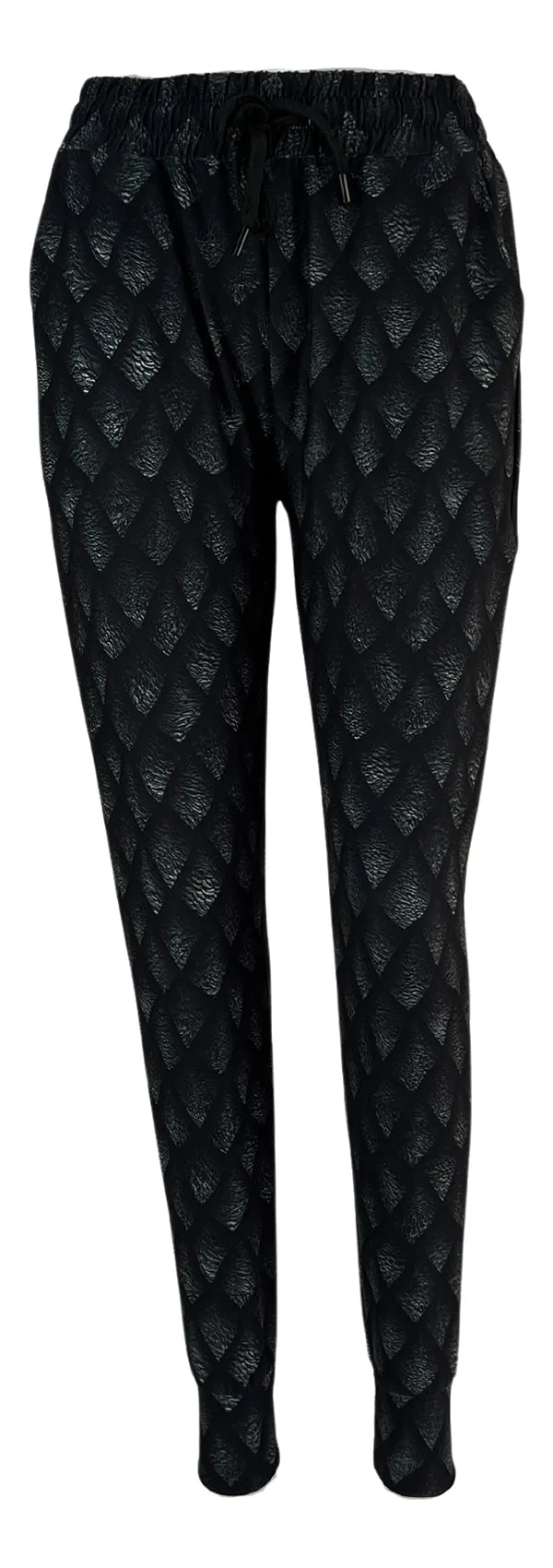 Dragon Scales Print Pants