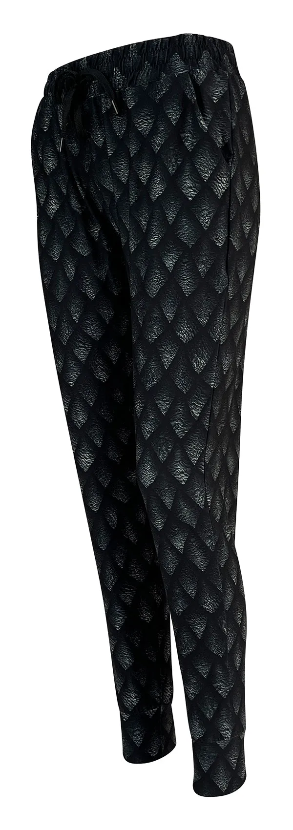 Dragon Scales Print Pants