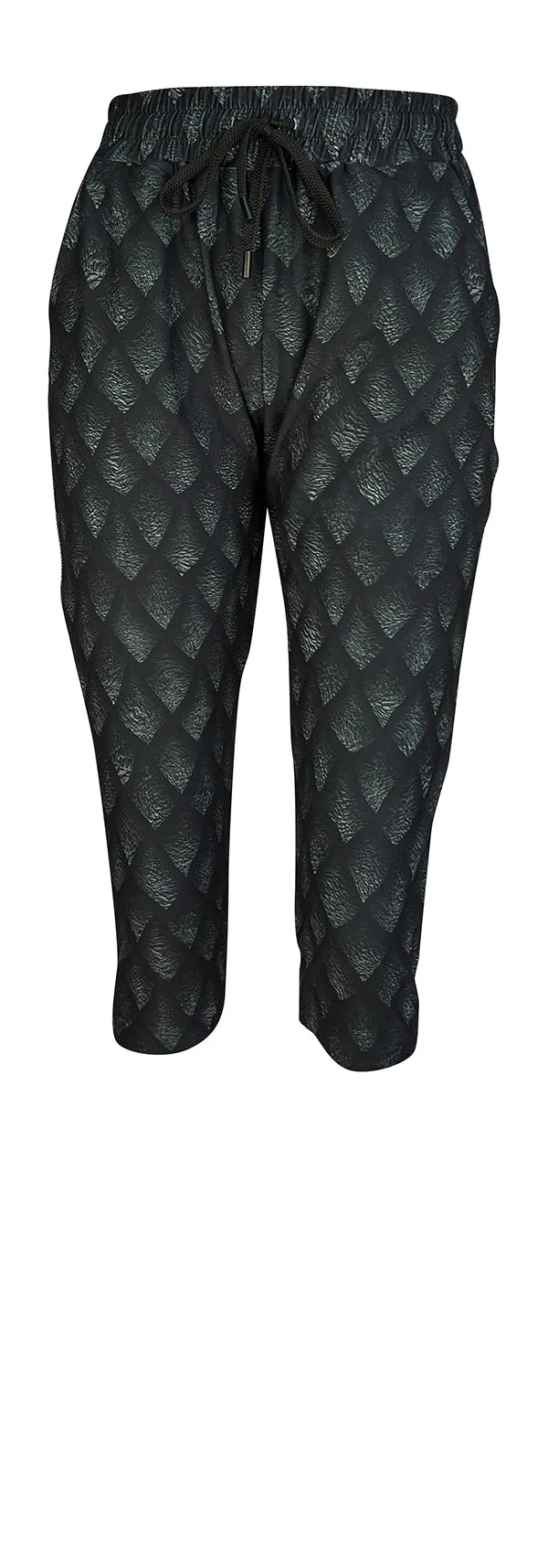 Dragon Scales Print Pants