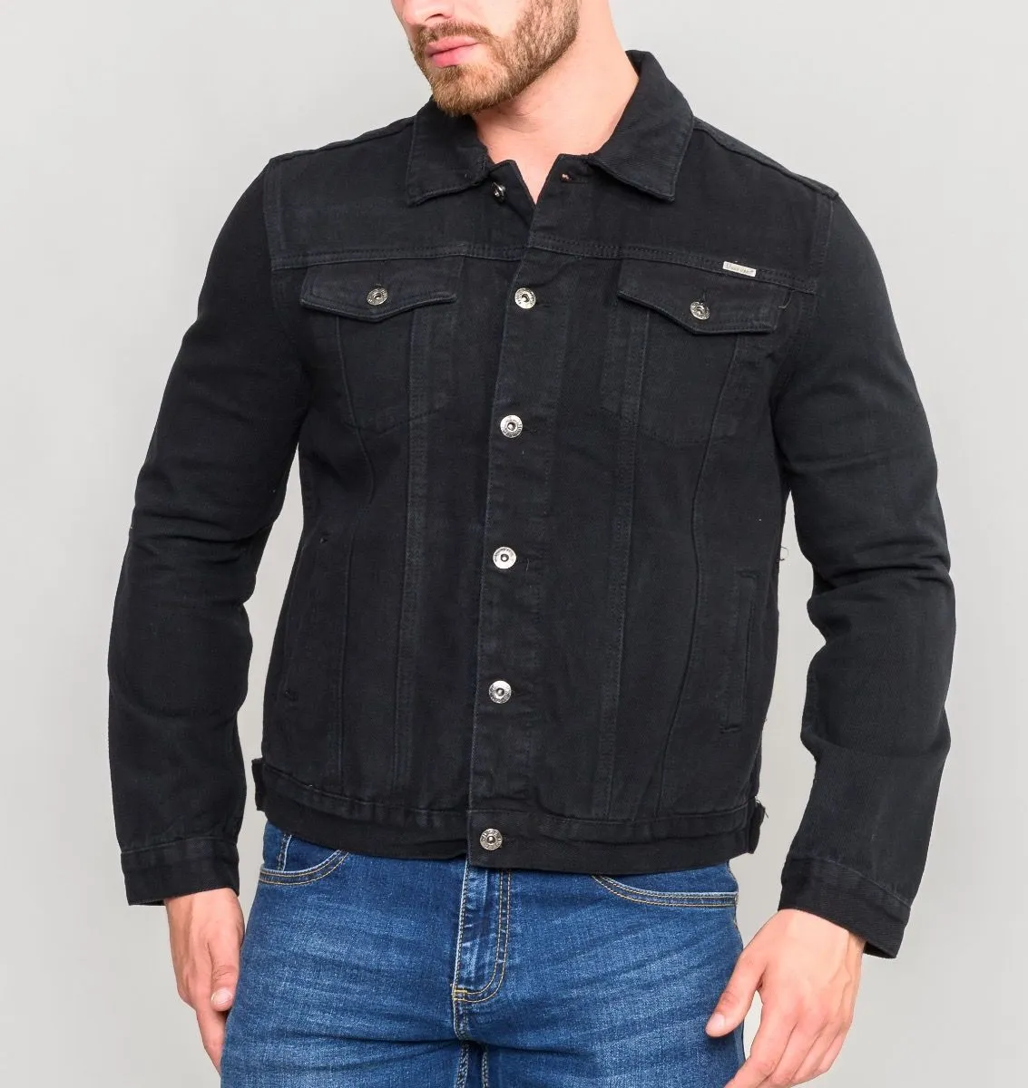 Black Duke Western Denim Trucker Jacket