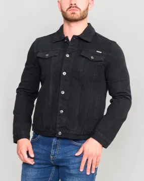 Black Duke Western Denim Trucker Jacket