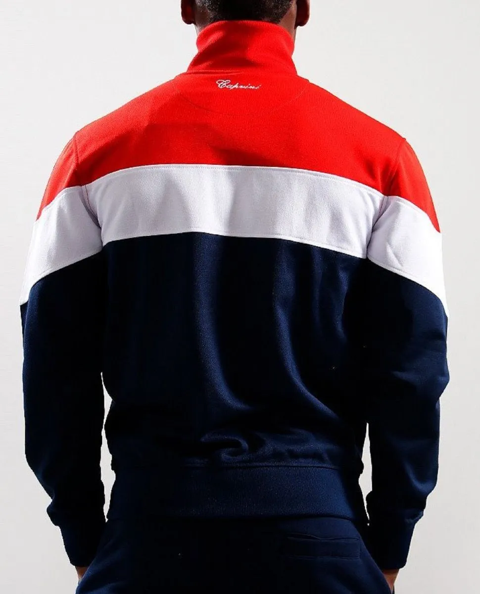 Red Navy Ellesse Caprini Track Jacket