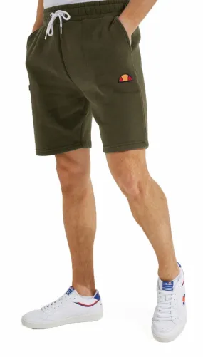 Khaki Ellesse Noli Fleece Jogger Shorts