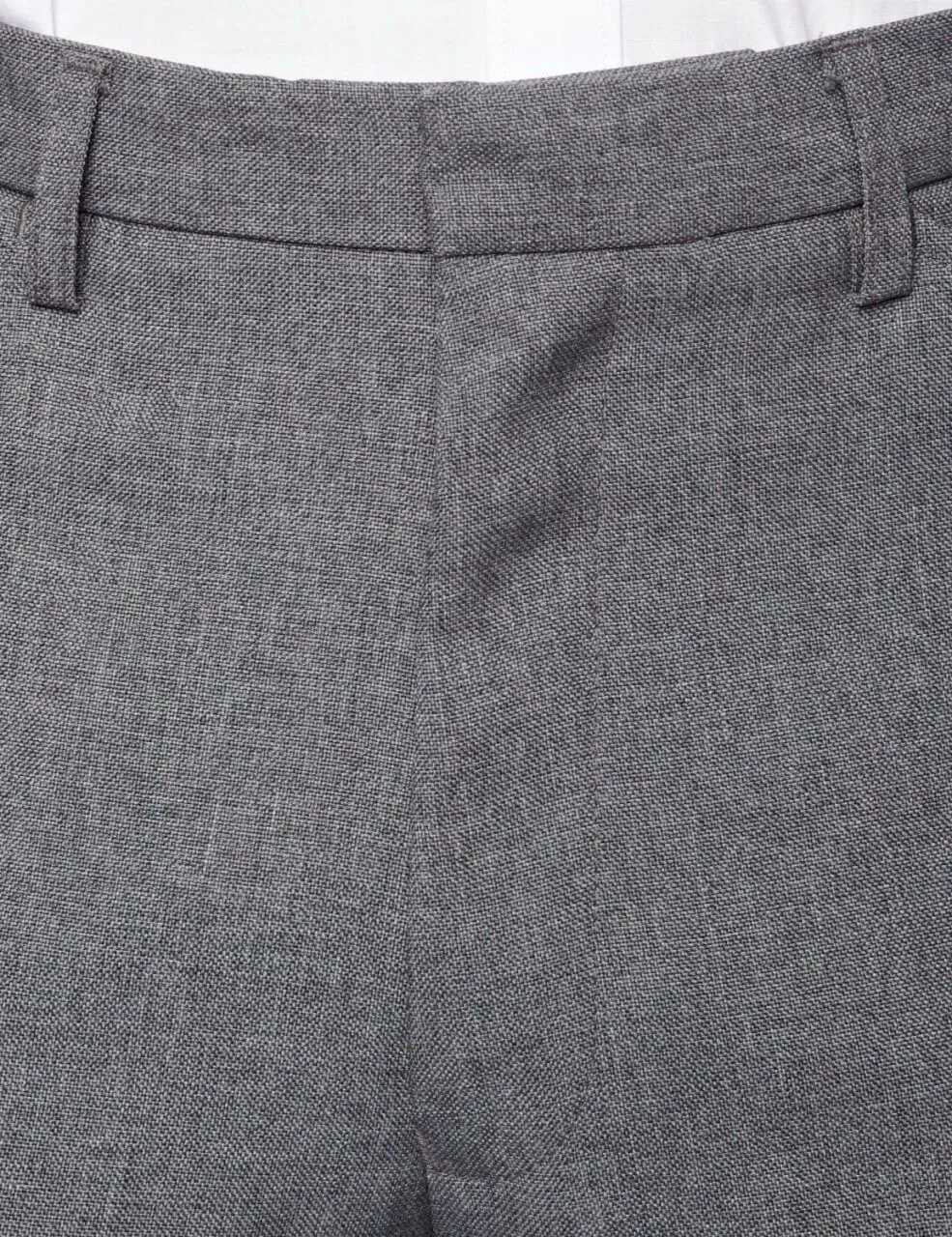 Farah Hopsack Weave Trousers in Mid Grey