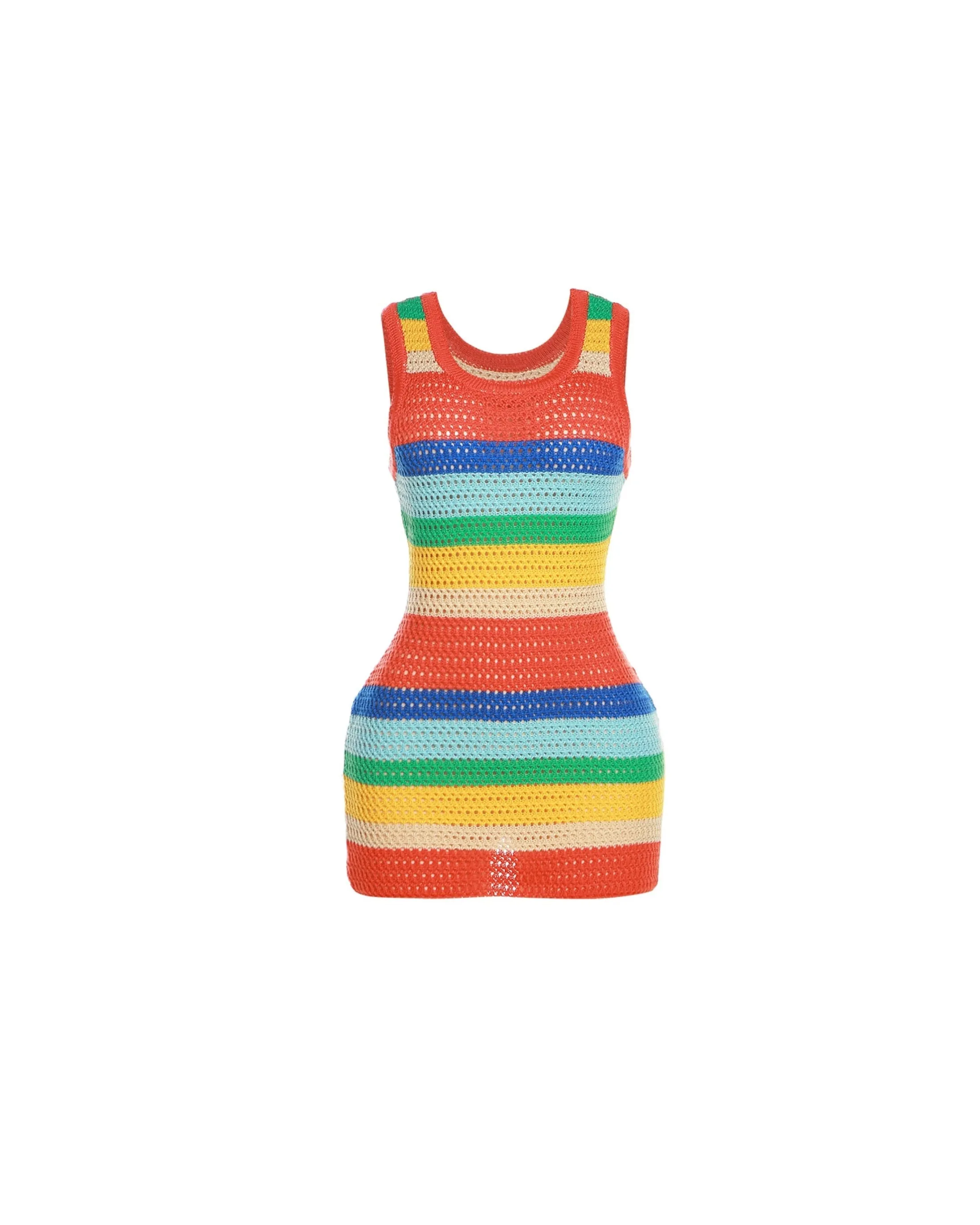 Multicolor Striped Fiji Mini Dress