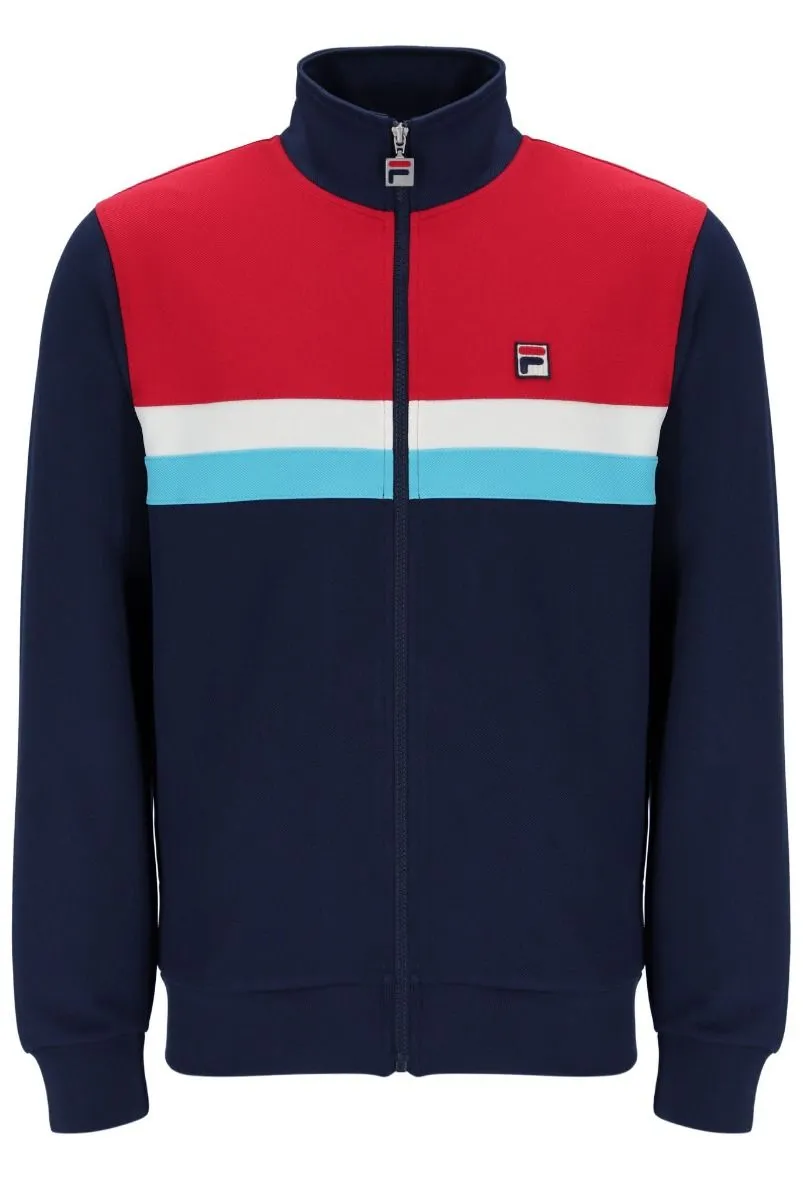 Navy Red Fila Didier Track Jacket