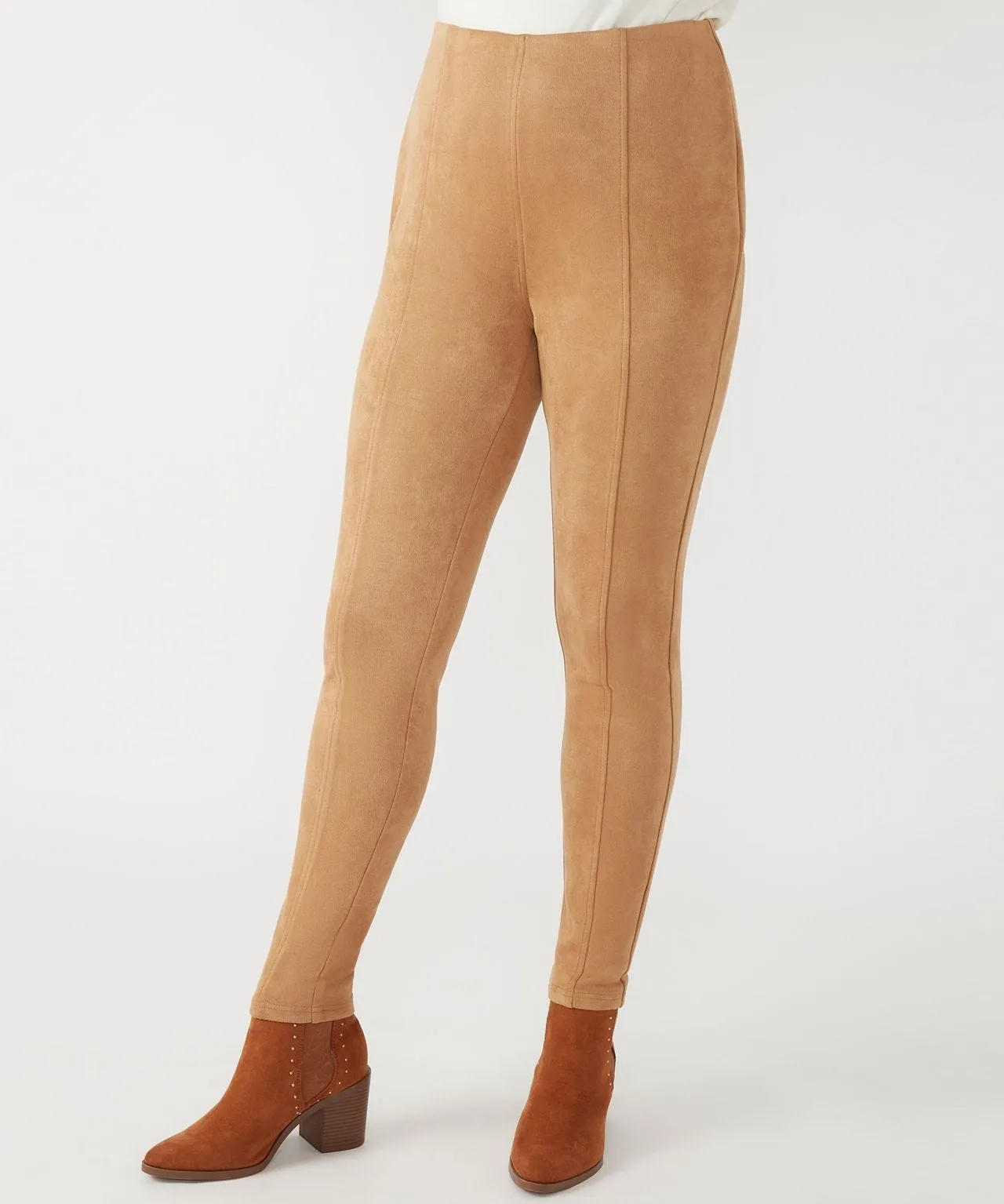 Tummy Control First Avenue Suede Leggings