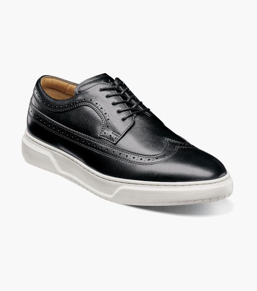 First Class Lace-Up Wingtip Trainers