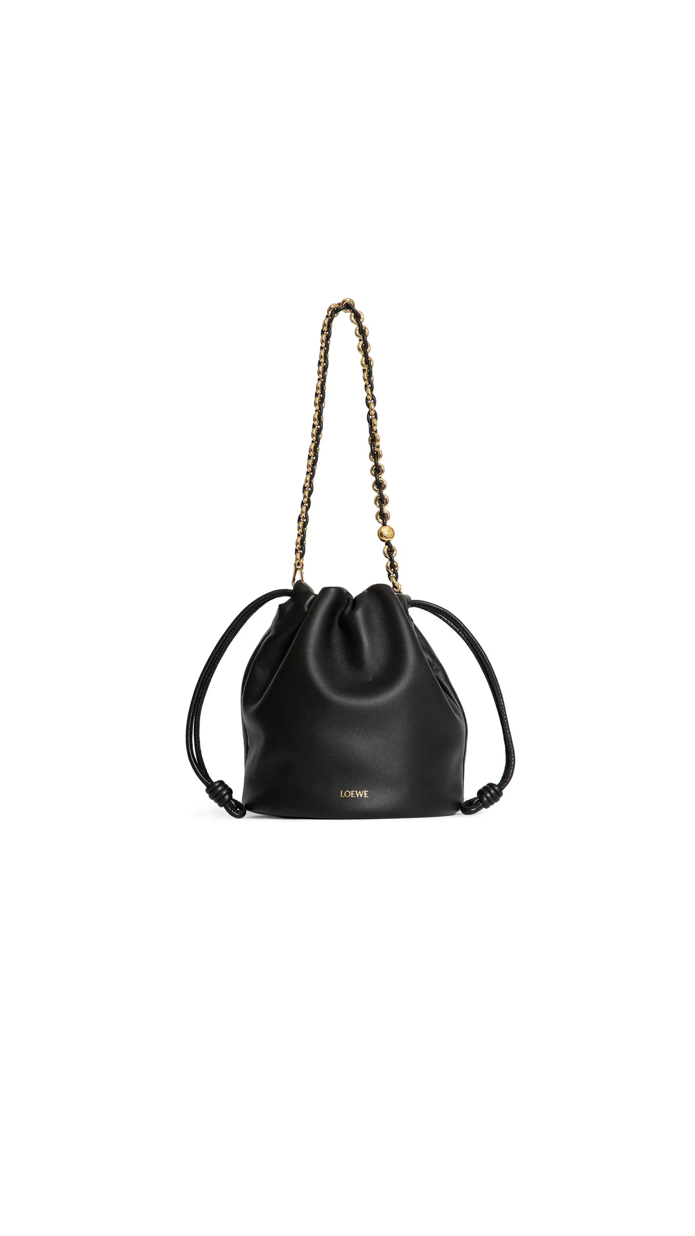 Flamenco Black Bucket Purse Bag