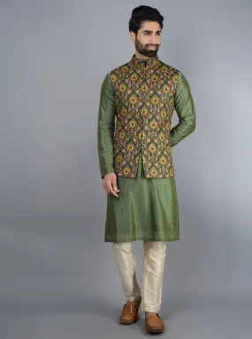 Forest Green Bandhgala Jacket TULA - Buy Online