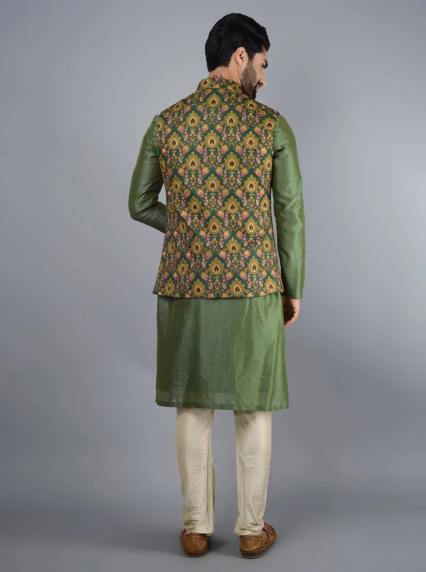 Forest Green Bandhgala Jacket TULA - Buy Online