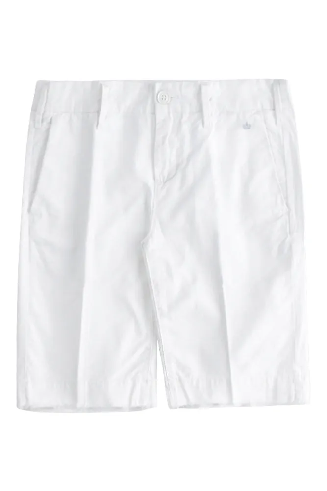 White G1 Cut Off Bermuda Shorts