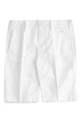 White G1 Cut Off Bermuda Shorts