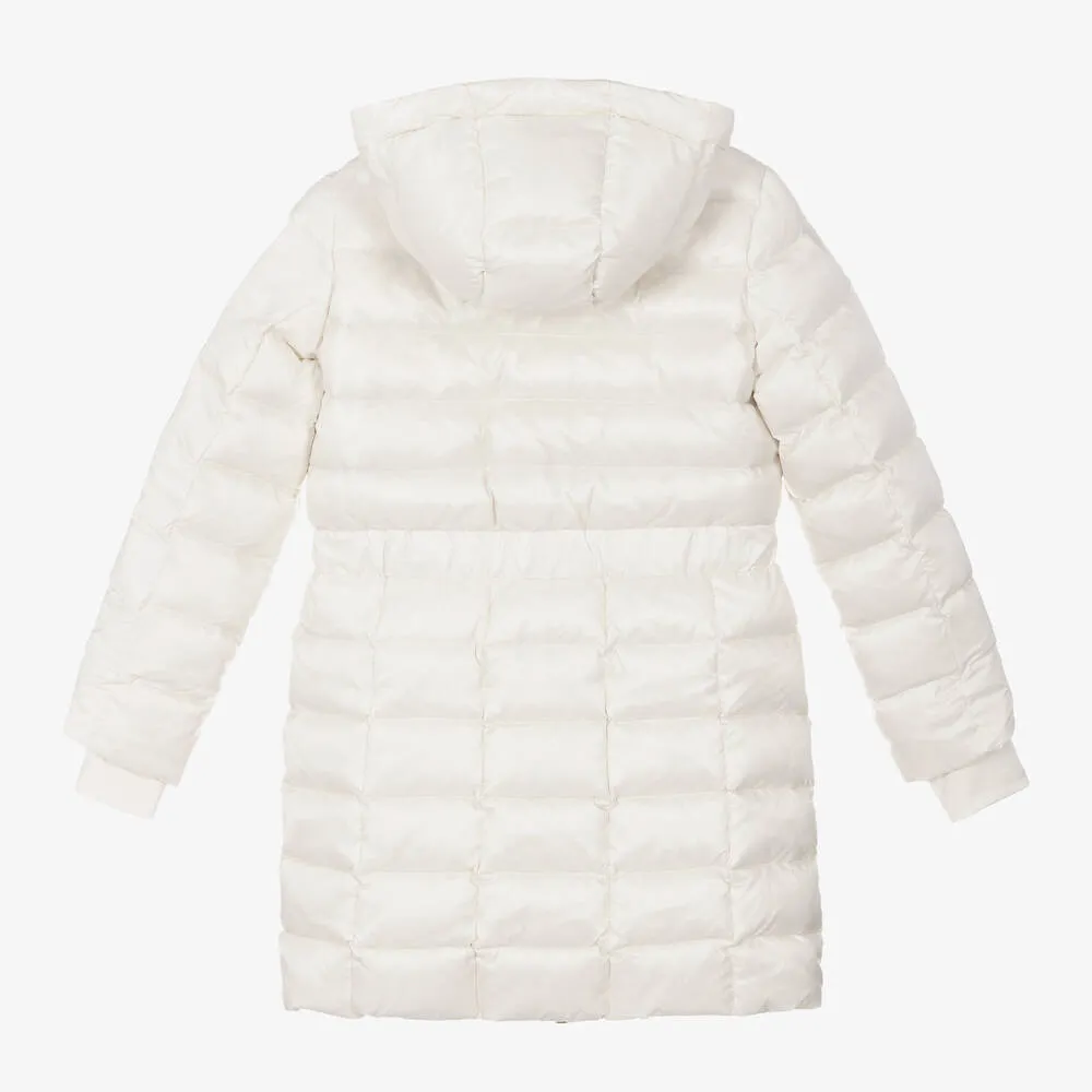 Girls Ivory Down Puffer Jacket