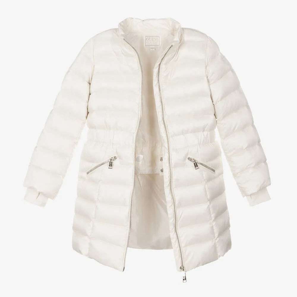 Girls Ivory Down Puffer Jacket