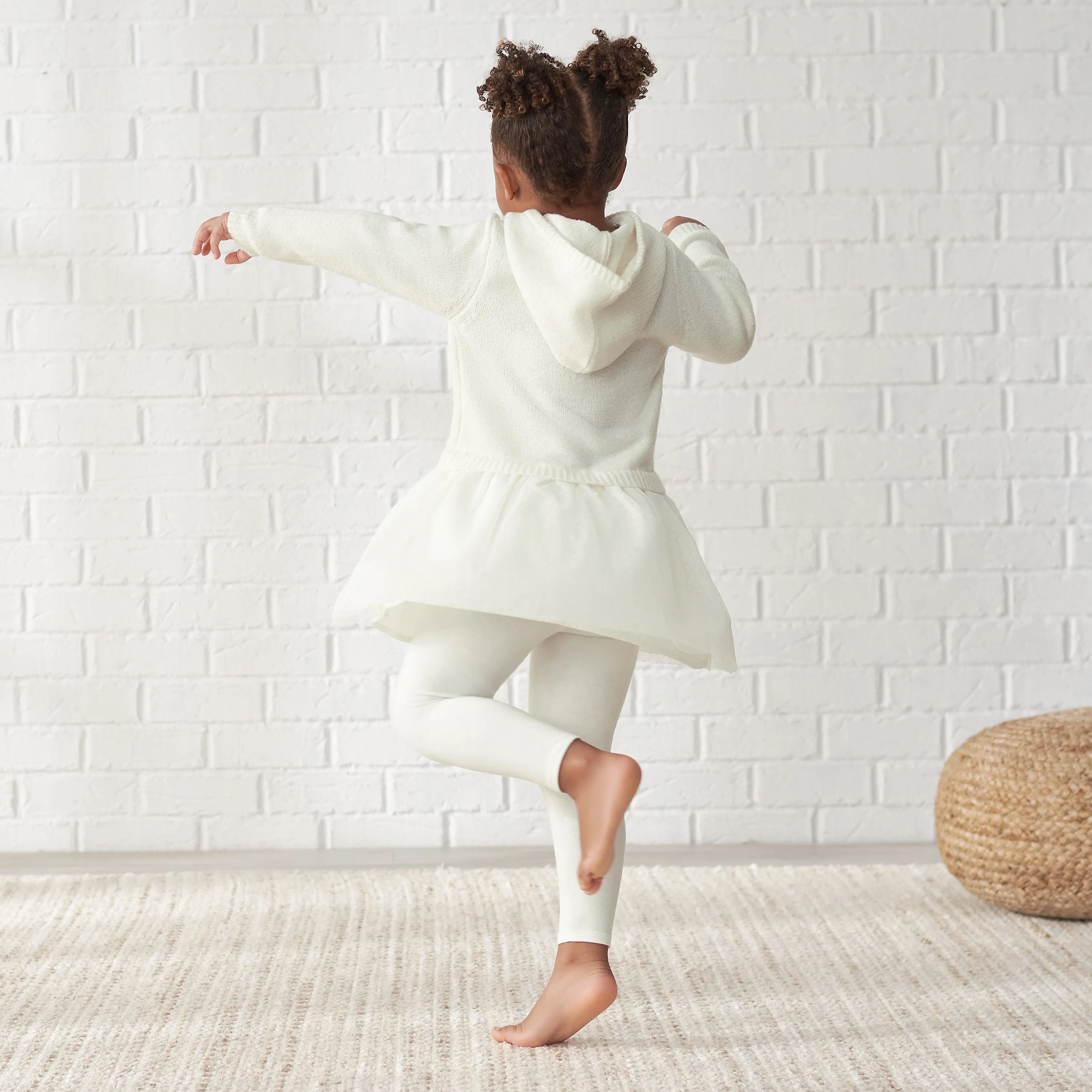 Girls' White Leggings for Infants and Toddlers