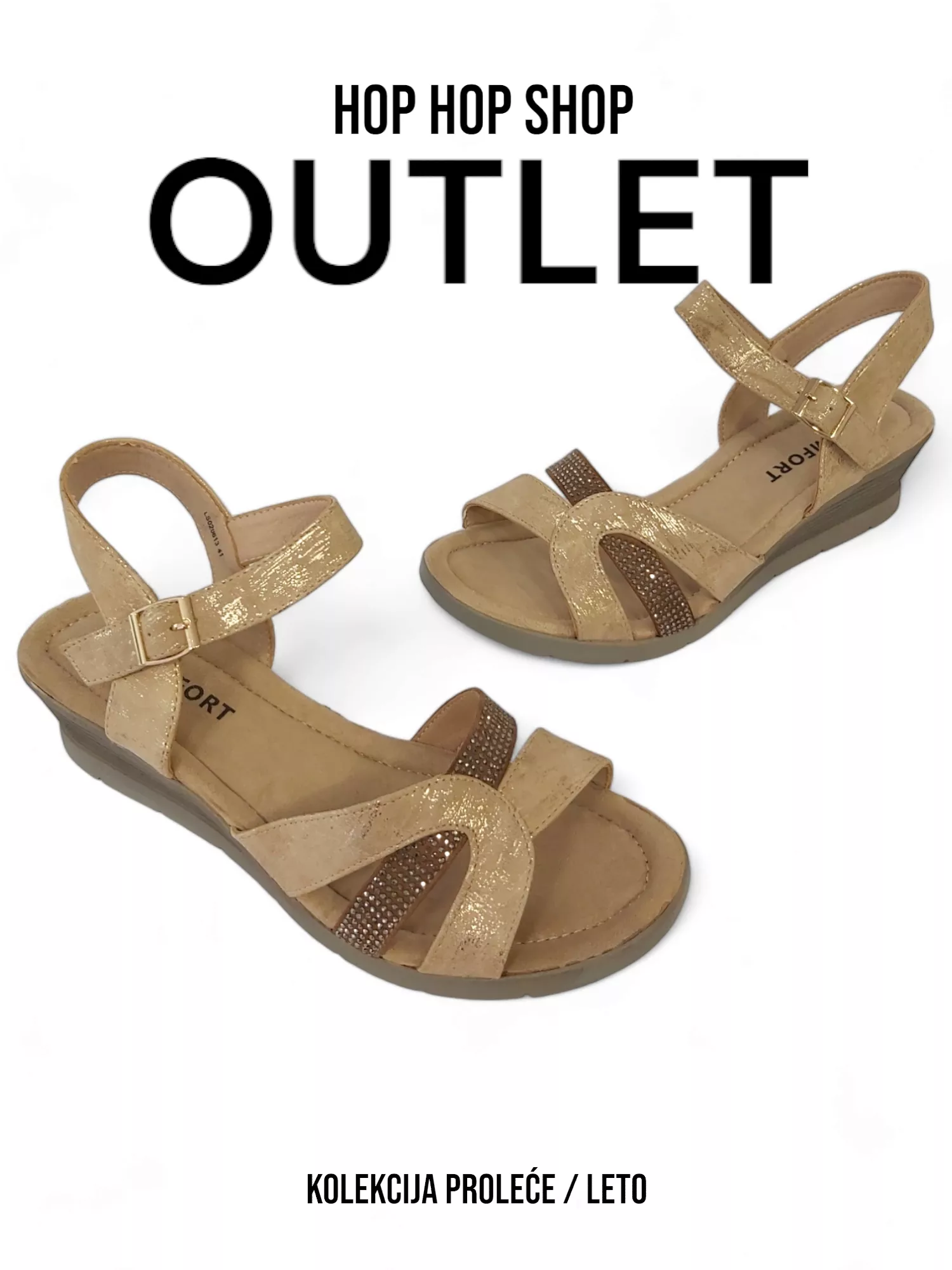 Gold Women's Sandals LS020613