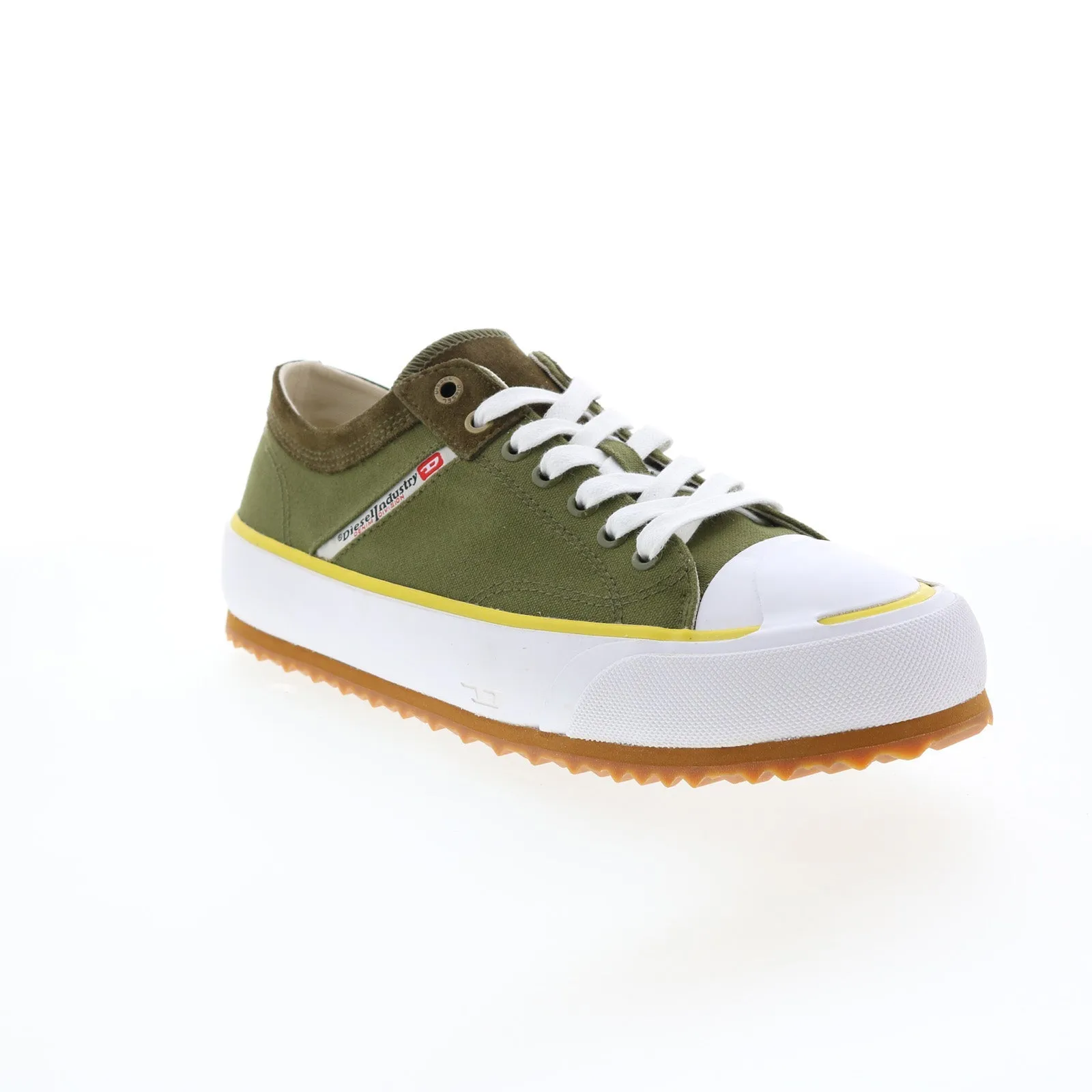 Green Diesel S-Principia Low Canvas Lace Up Lifestyle Sneakers