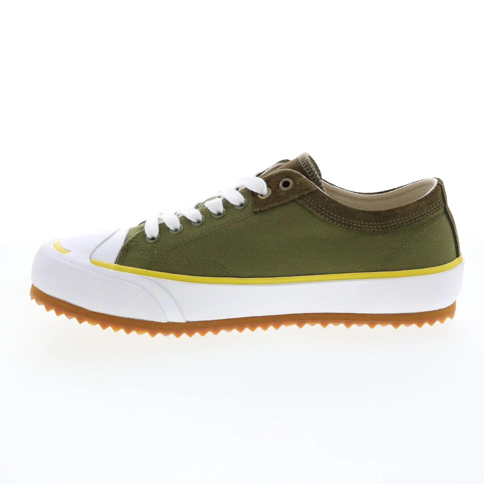 Green Diesel S-Principia Low Canvas Lace Up Lifestyle Sneakers