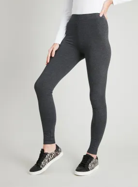 Grey Marl Soft Touch Leggings 8L for Sale Online by Tu