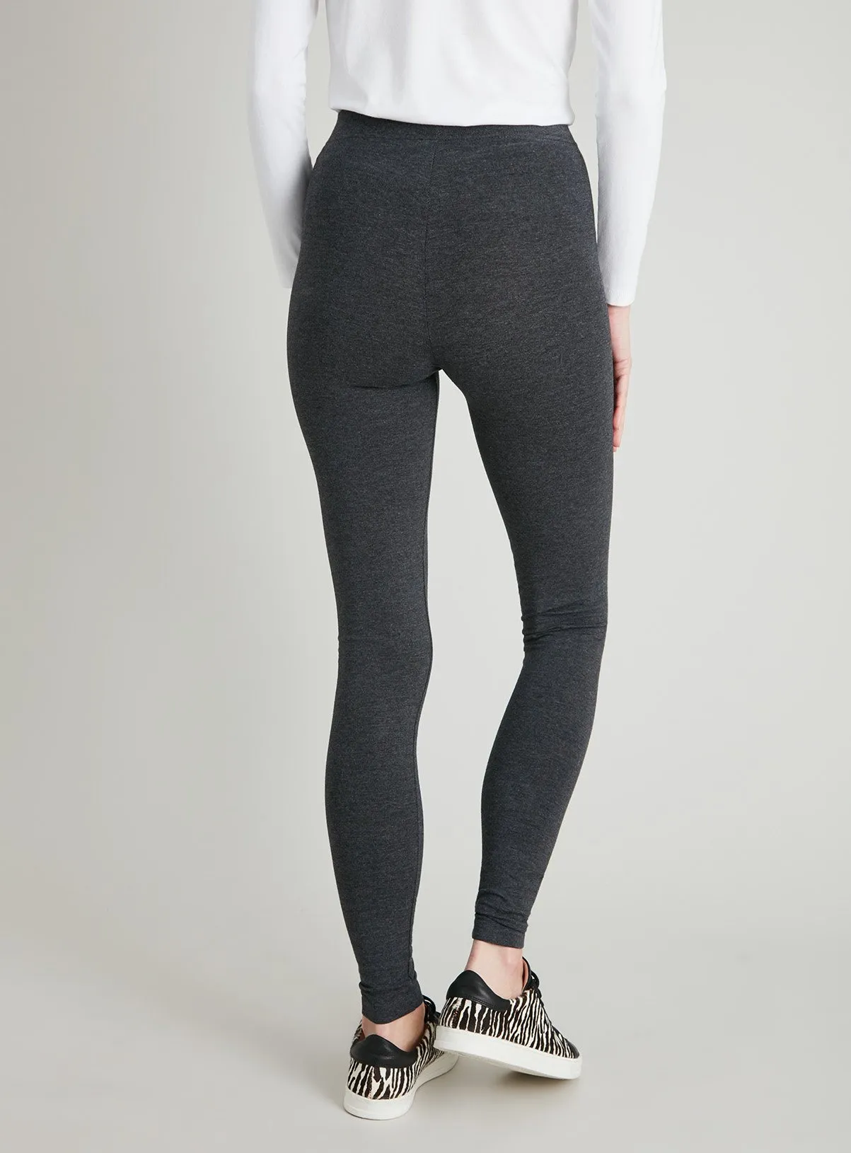 Grey Marl Soft Touch Leggings 8L for Sale Online by Tu