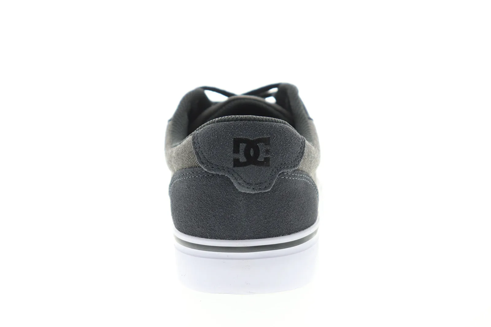 Grey Suede Low Top Skate Sneakers Shoes for Men by DC Anvil ADYS300147