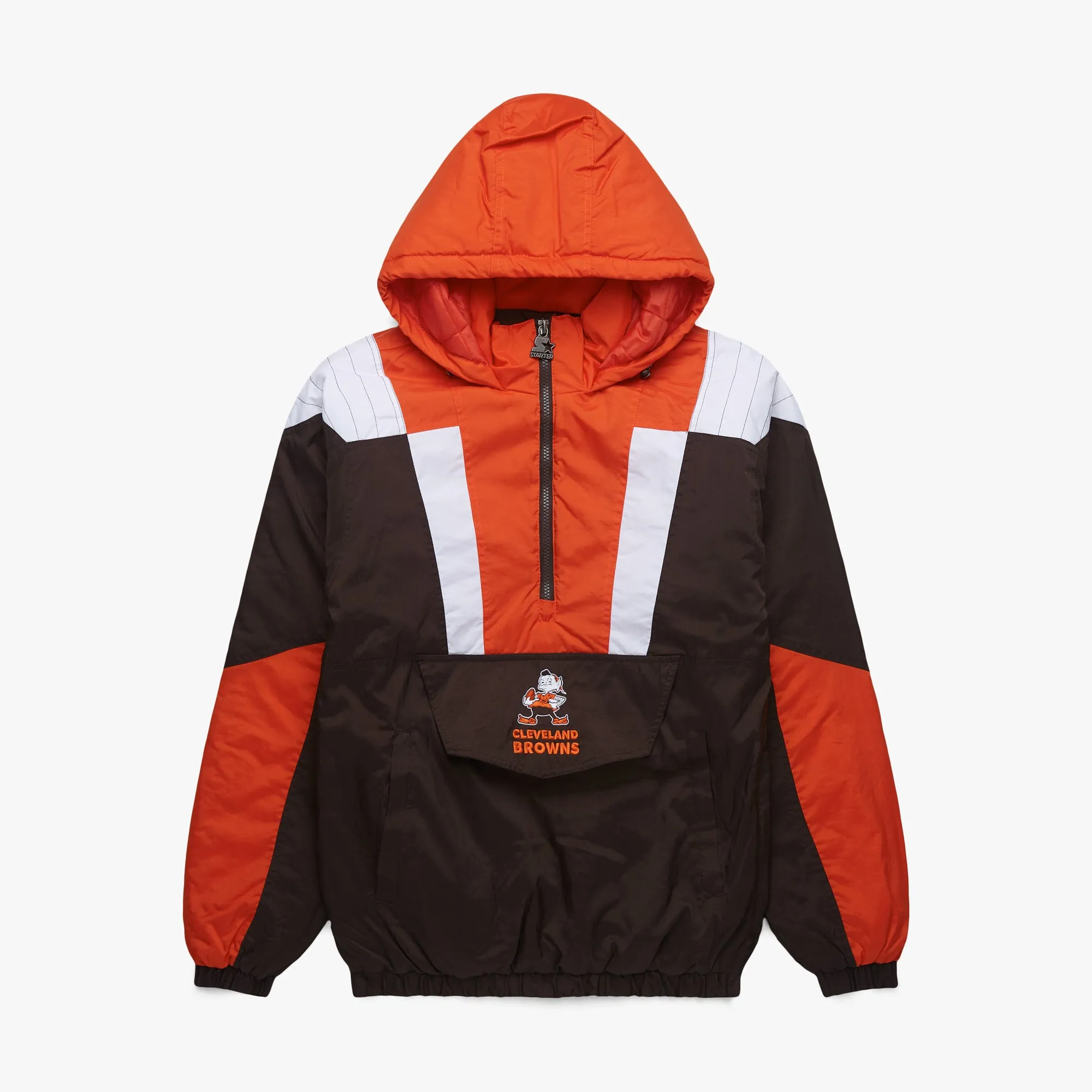 HOMAGE Browns Retro Pullover Jacket Starter Collection