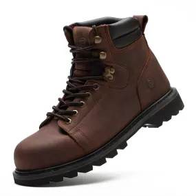 Industrial Steel Toe Work Boots for Urban Environments