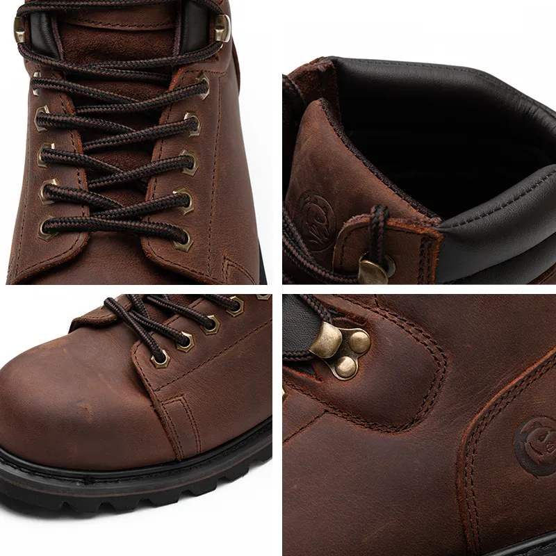 Industrial Steel Toe Work Boots for Urban Environments