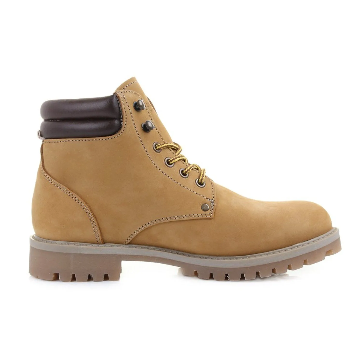 Jack and Jones Nubuck Stoke Leather Boots Honey