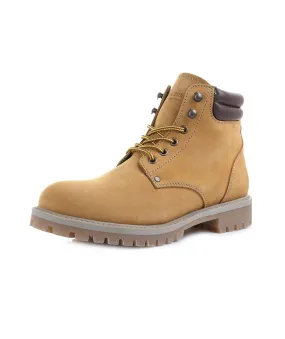 Jack and Jones Nubuck Stoke Leather Boots Honey