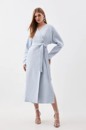 Karen Millen's Compact Stretch Rounded Coat