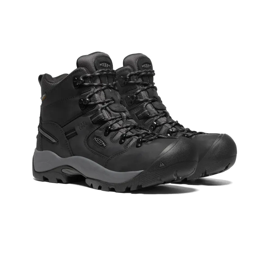 KEEN PITTSBURGH ENERGY 6 STEEL TOE BOOT - BLACK