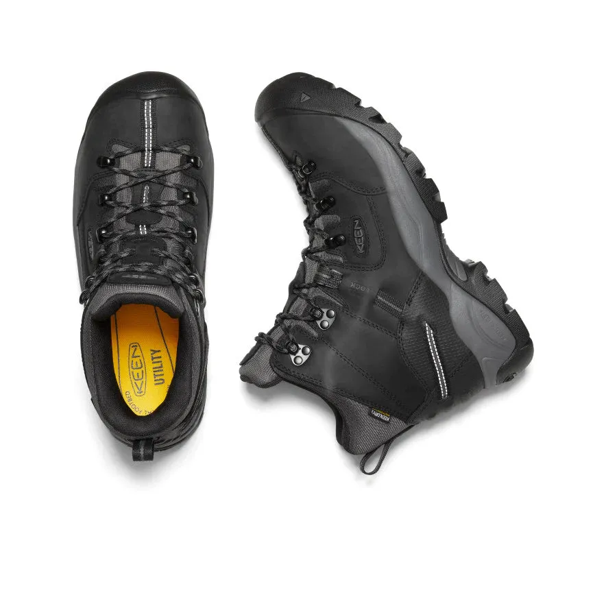 KEEN PITTSBURGH ENERGY 6 STEEL TOE BOOT - BLACK