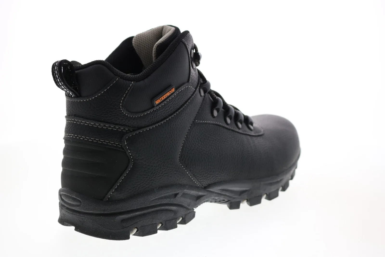 Khombu hiking boots - men's black synthetic lace up boots.