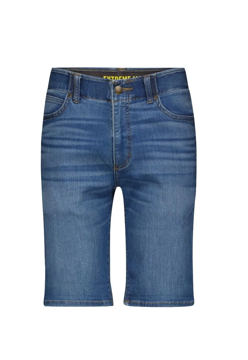 Lee Extreme Motion Denim Shorts Blue Rooster Stretch