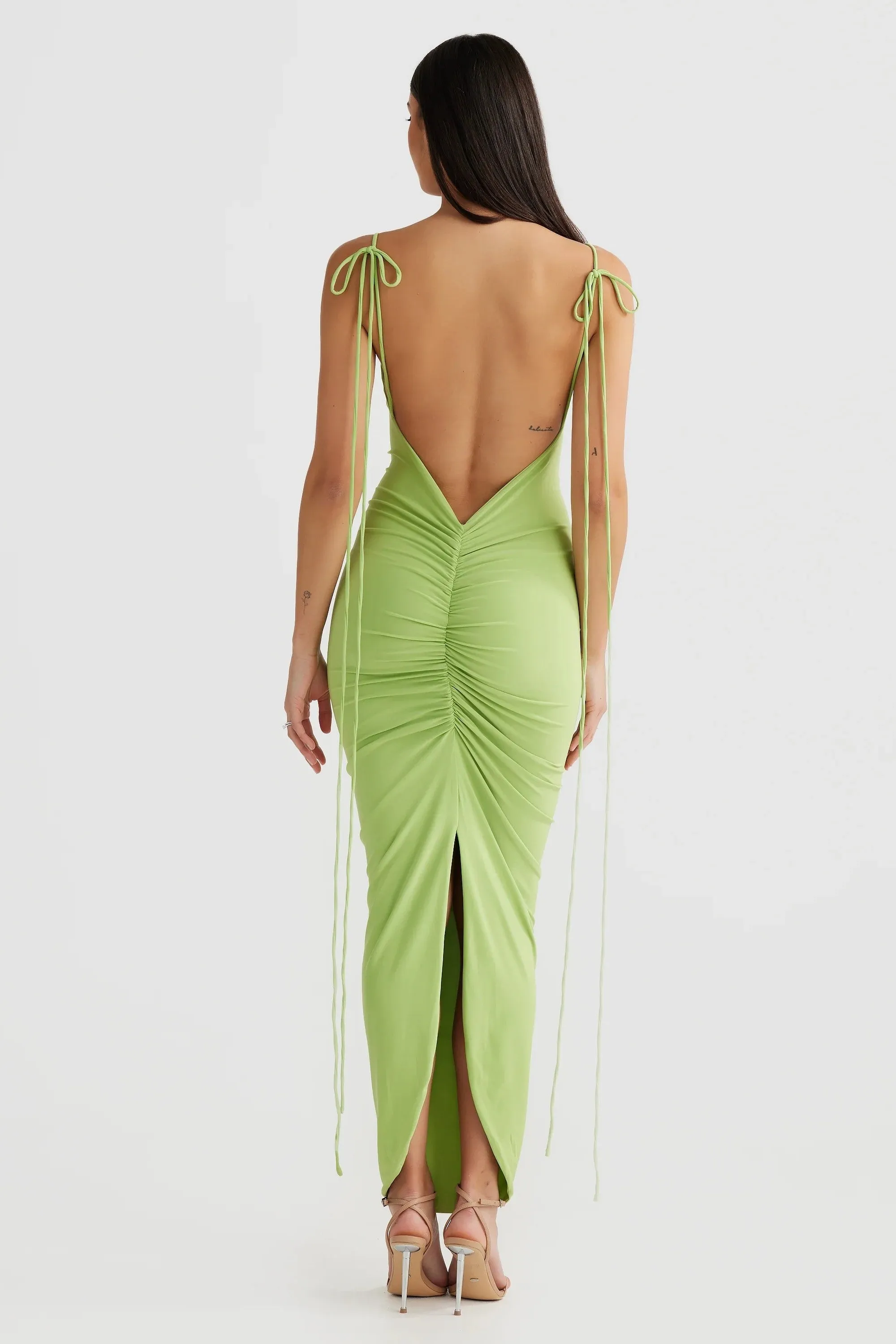 Lime Cleo Dress