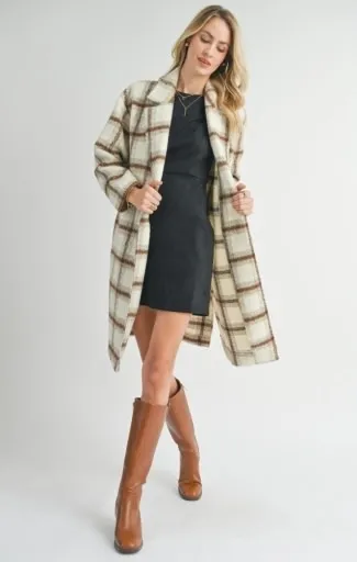 Long Open Front Coat