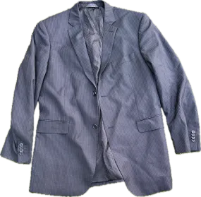 Mad Men Roger Sterling Vintage Blue Pinstripes Sport Coat 44