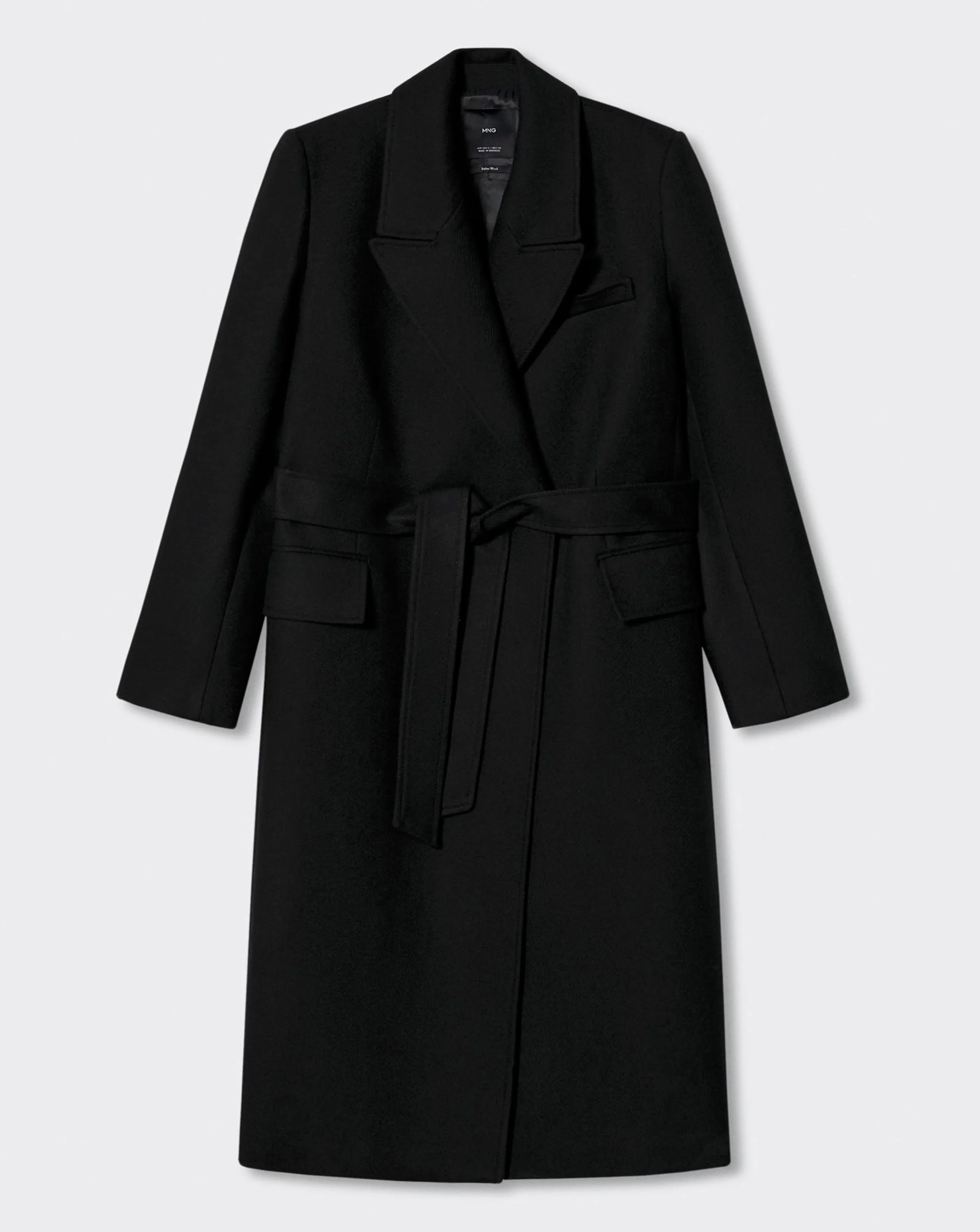 Mango Paris Long Coat Lapels