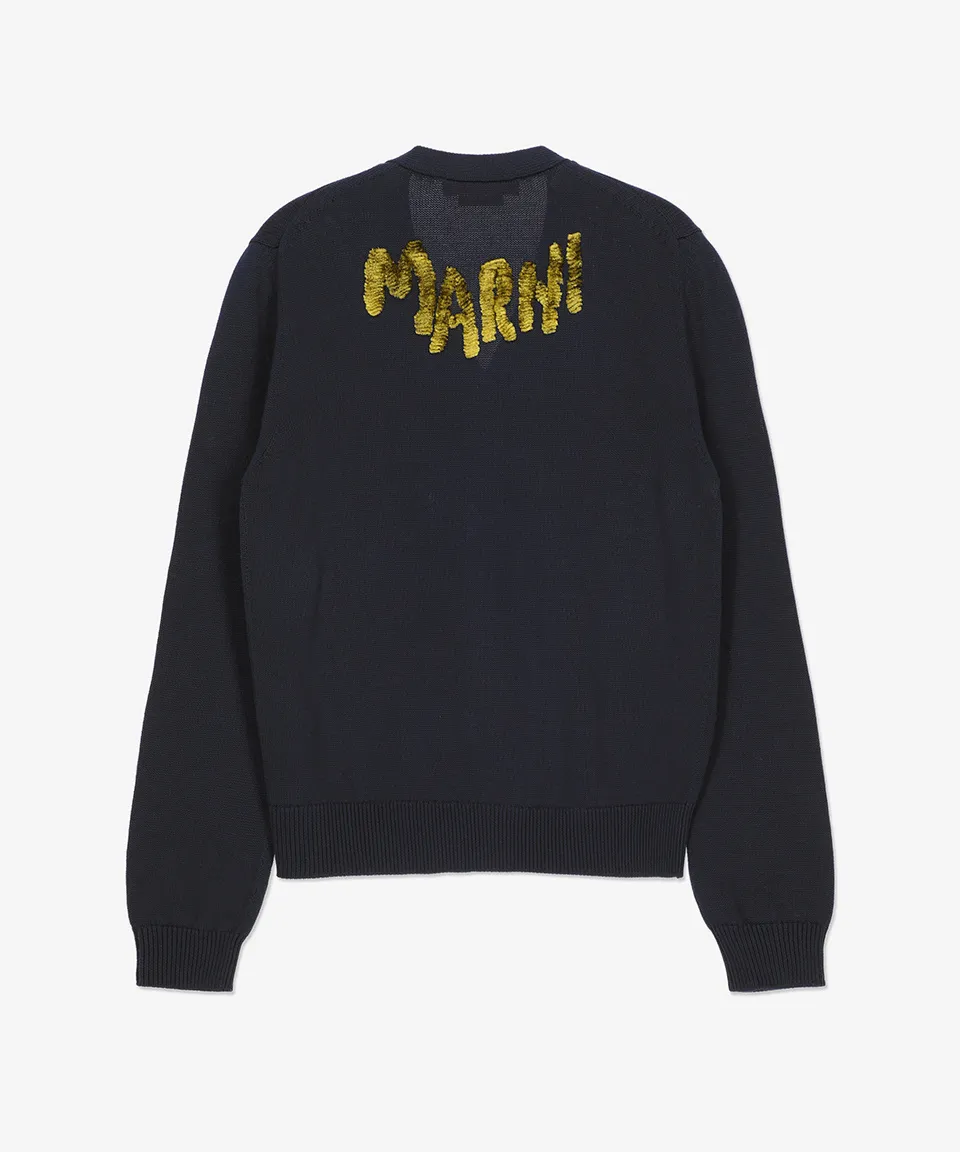 MARNI Street Style Plain Logo Designers Cardigans