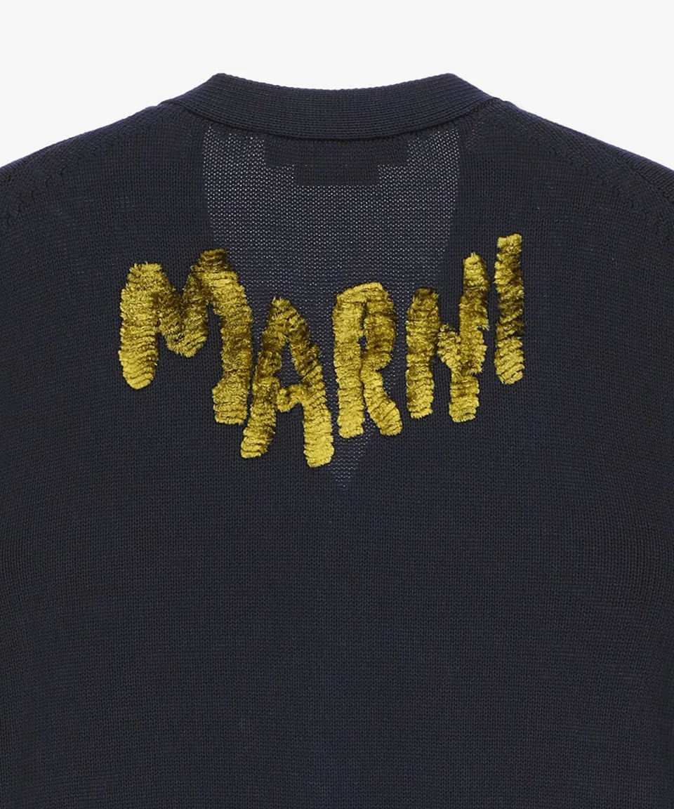 MARNI Street Style Plain Logo Designers Cardigans