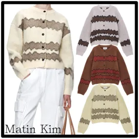 Matin Kim Casual Street Style Cardigans with Logo