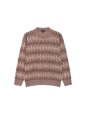 Men's Argyle Pattern Mohair Sweater - Brown - Overseas Station Season Big Chance 8/18 - Minho PICK - 271558