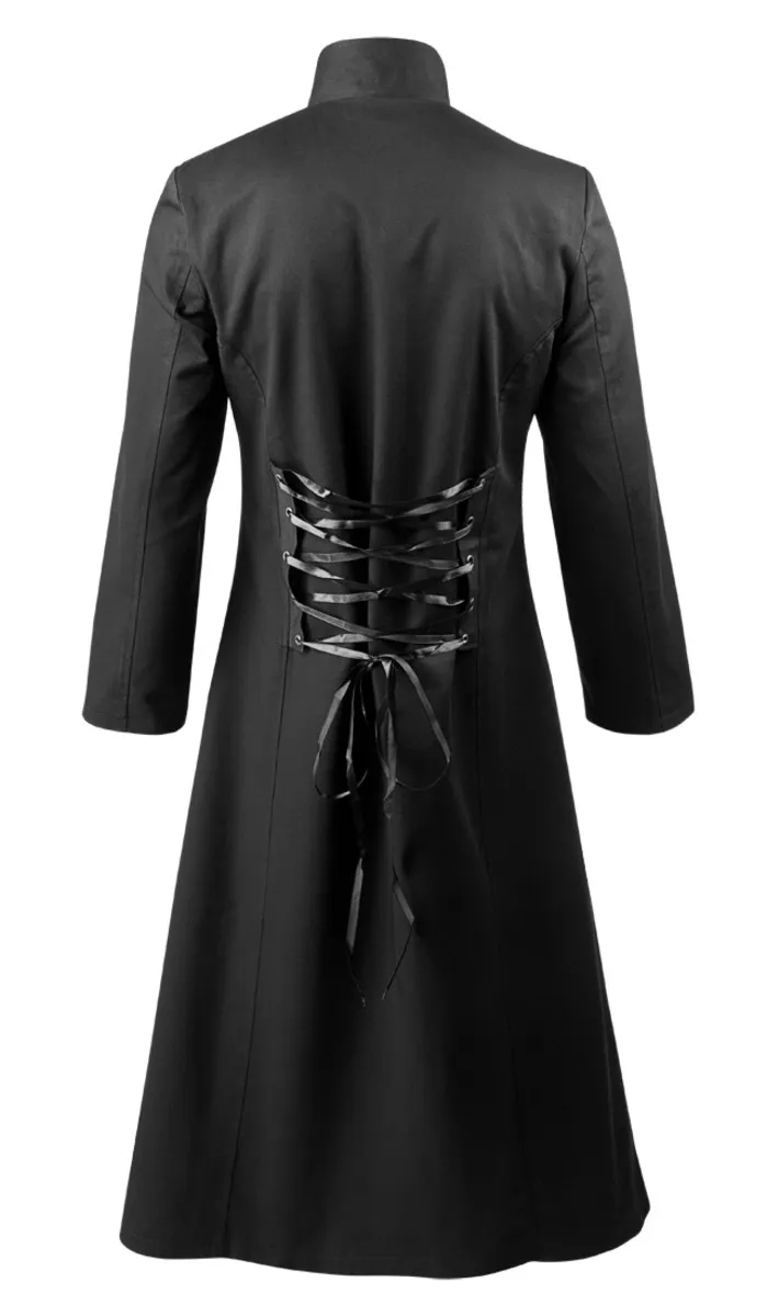 AMENOMEN's Black Men's Coat from Metal-shop