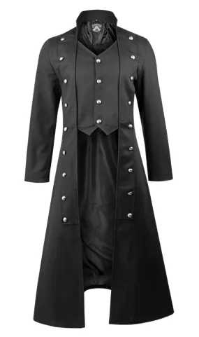 AMENOMEN's Black Men's Coat from Metal-shop