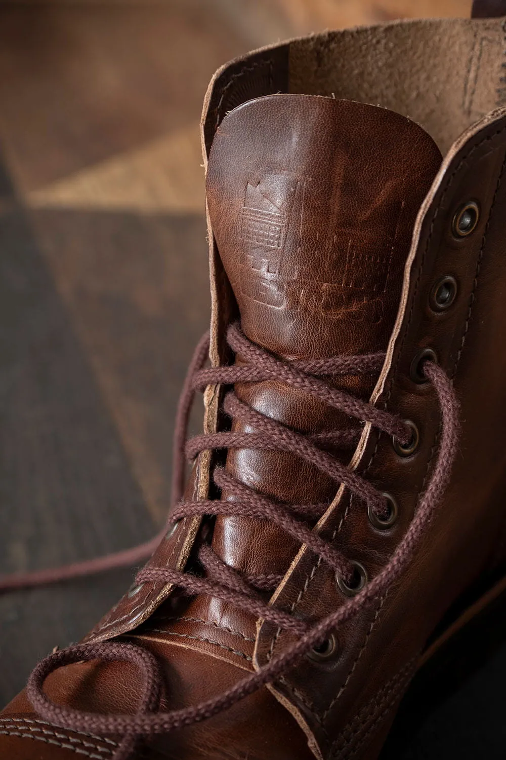 Men's Derby Boots in Dark Tan for Sale