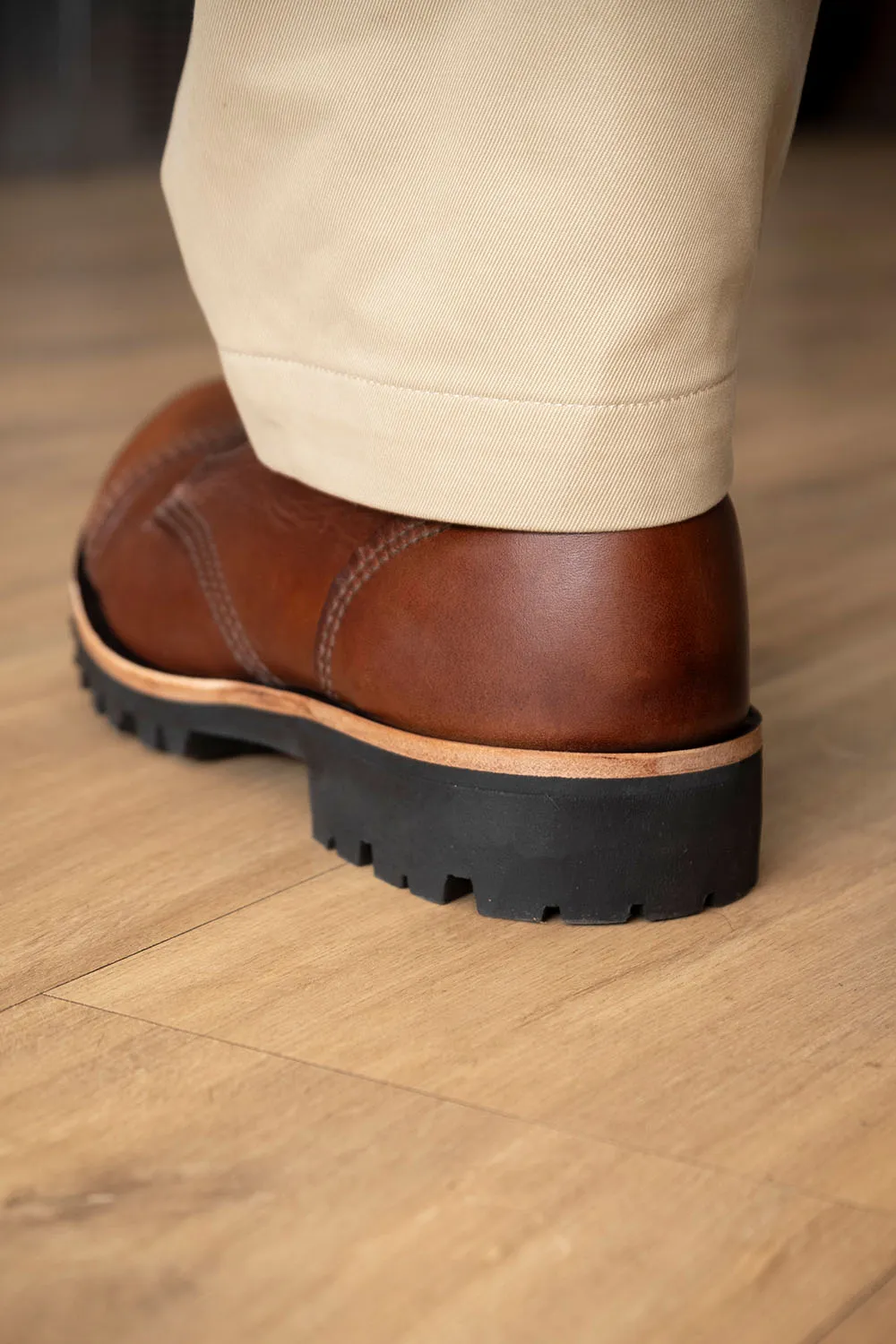 Men's Derby Boots in Dark Tan for Sale