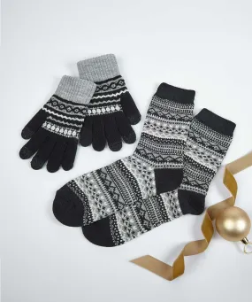 Men's Glove and Sock Set Gift Box